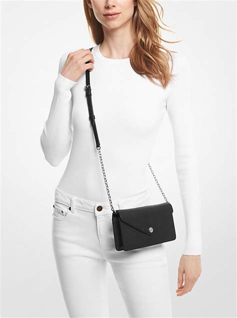 michael kors small saffiano leather envelope crossbody bag|Small Saffiano Leather Envelope Crossbody Bag .